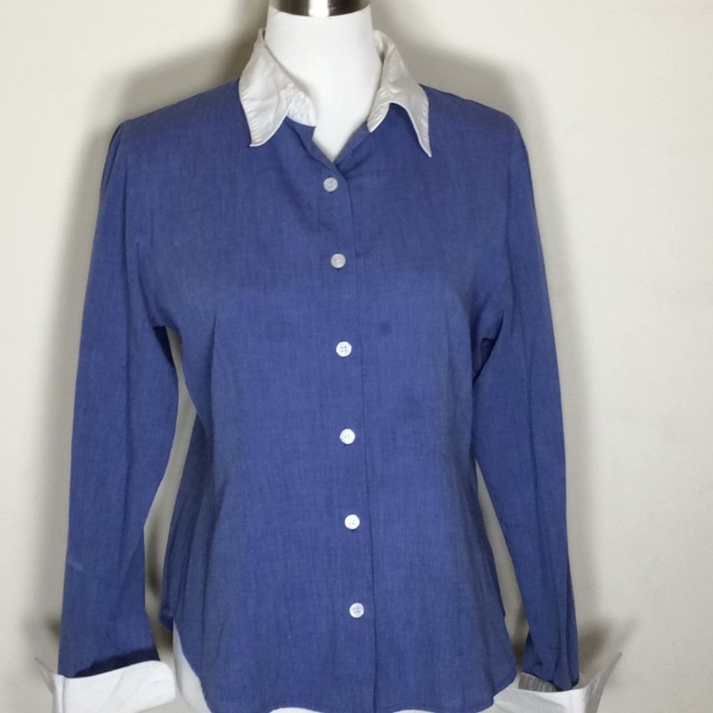 French Cuff Button Down Top